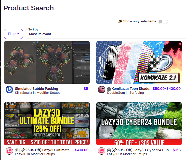 SmallzKillin's tweet photo. woke up to approval this morning 😎  I'm on the marketplace!  #b3d #blender3d #geometrynodes https://t.co/QwdYvgICes