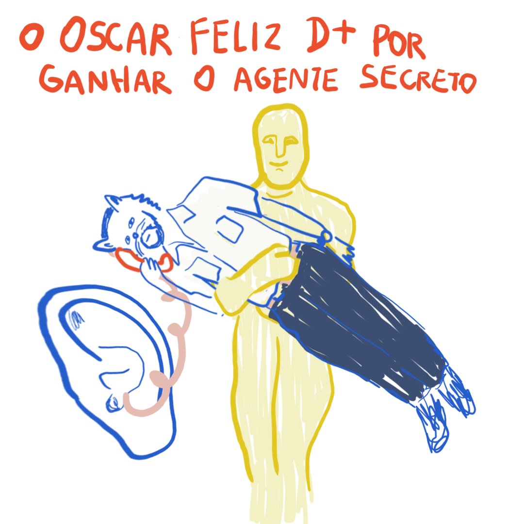 O Oscar feliz demais quando ganhar a gente