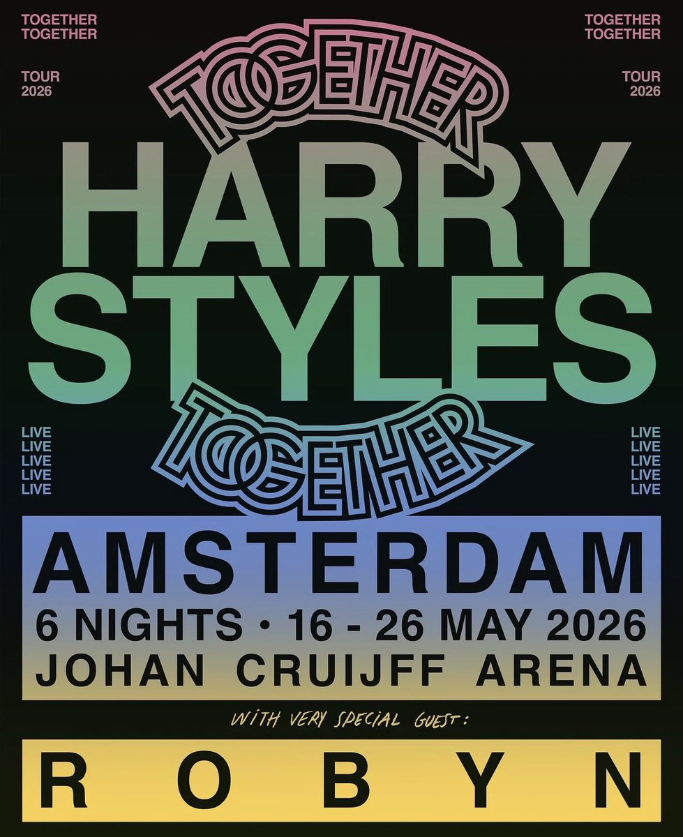 HS_News_'s tweet image. Together, Together Tour 2026

RESIDENCY TOUR

🇳🇱 Amsterdam: 
May 16/17/20/22/23/26

🇬🇧 London: June 
12/13/17/19/20/23

🇧🇷 São Paulo: 
July 17/18

🇲🇽 Mexico City: 
July 31 
August 1