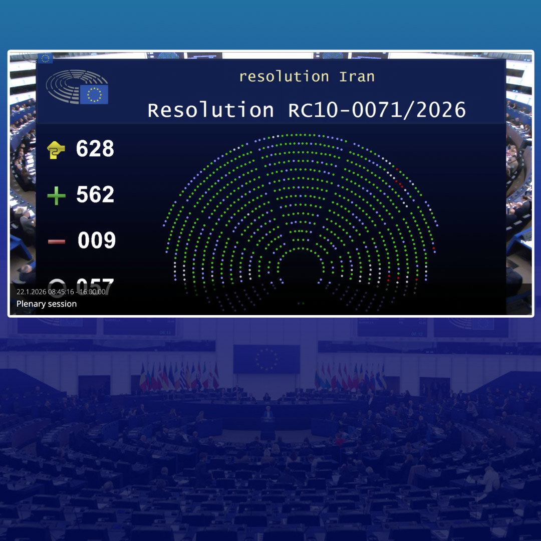 The European Parliament’s resolution condemning the brutal repression of protesters in Iran is a courageous and timely act of solidarity with the Iranian people’s uprising.
I sincerely thank President <a href="/RobertaMetsola/">Roberta Metsola</a> and the Members of the European Parliament for standing with