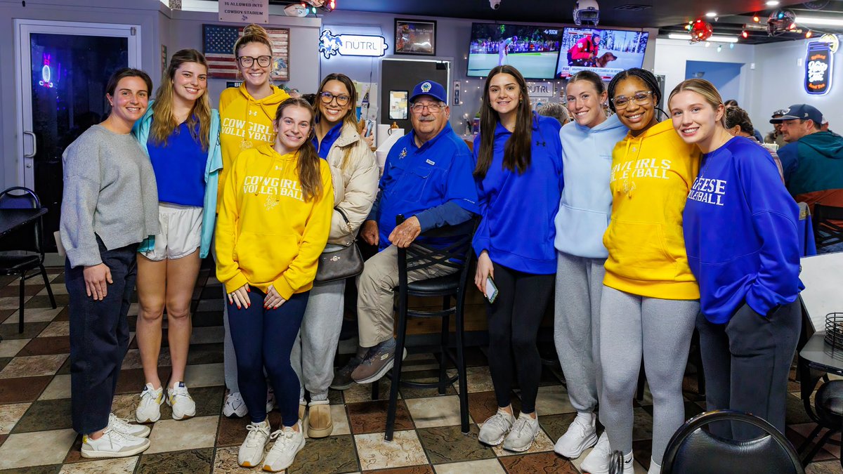 McNeeseVball's tweet photo. Coach Tayler stopped by Mr. Bill’s and made her debut on Pokecast last night! 

#GeauxPokes https://t.co/0o4WEnYdxJ