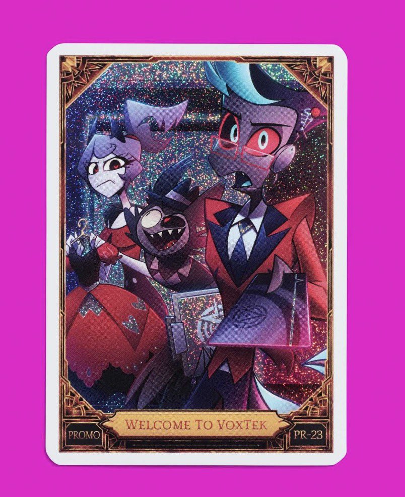 VoxTek employee trading card 🐠🐠 #HazbinHotel