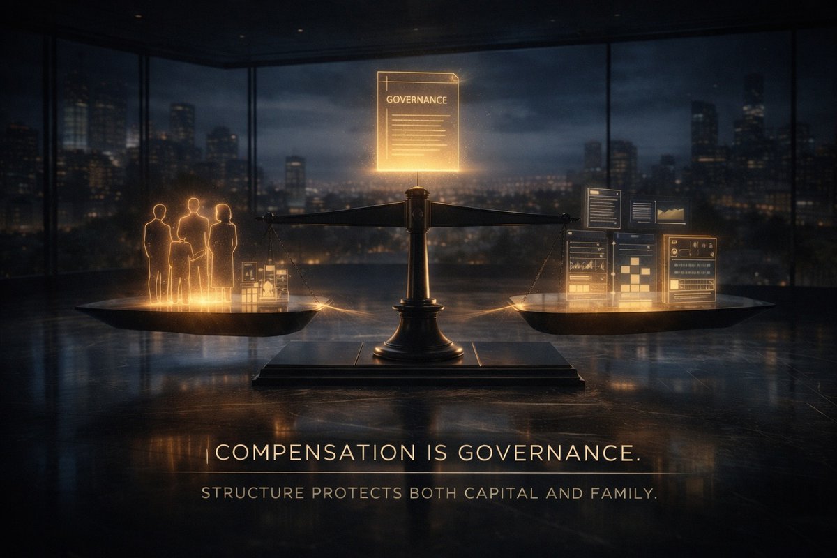 NKDAdvisory's tweet photo. Compensation in family offices isn’t about fairness.
It’s about structure.

Underpay = resentment
Overpay = entitlement
Unclear = dysfunction

DM “GOVERNANCE” to see how we institutionalize it. https://t.co/FYJmBddBmL