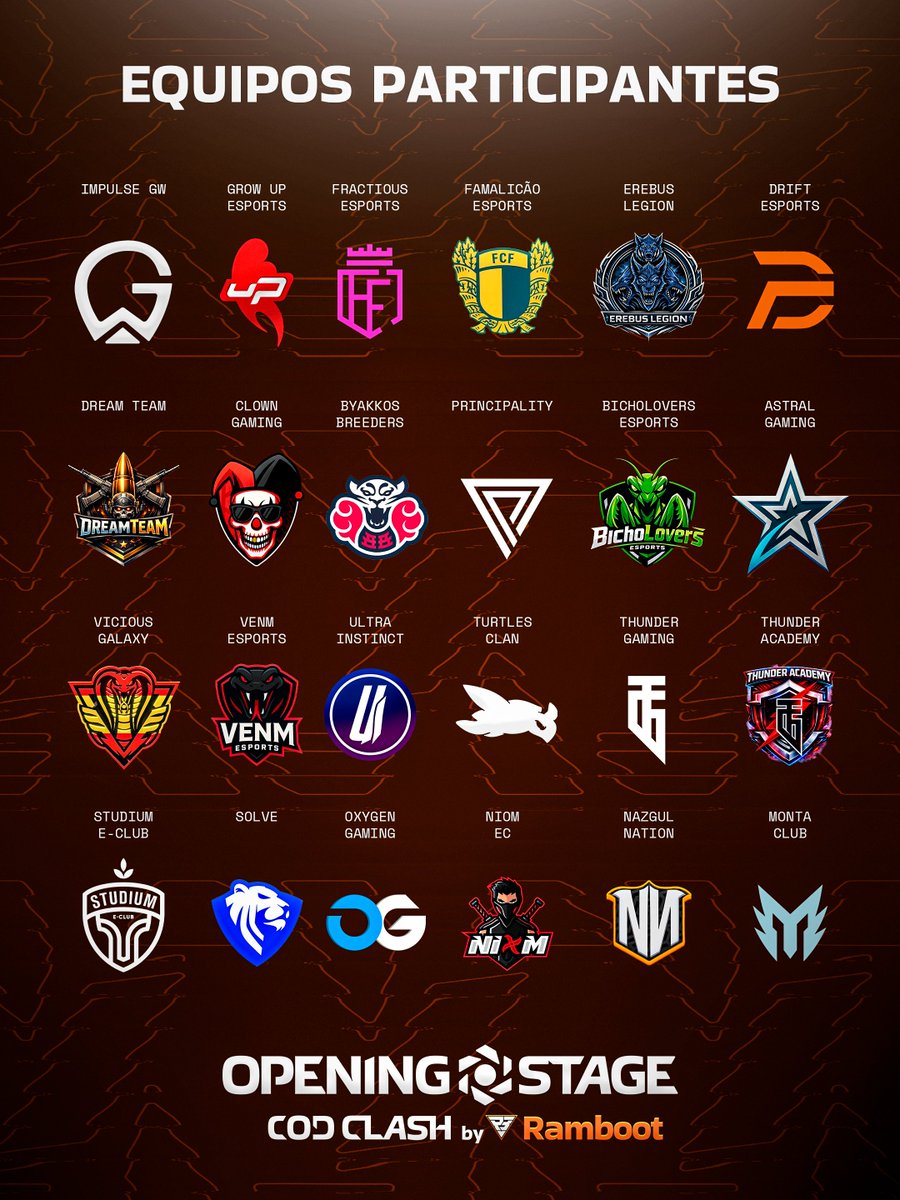 24 equipos. Un solo campeón 🏆

Todo preparado para el primer campeonato nacional de #BlackOps7.

Bienvenidos todos a Valencia. Nos vemos este fin de semana en <a href="/RambootArena/">Ramboot Esports Arena</a> 🫡