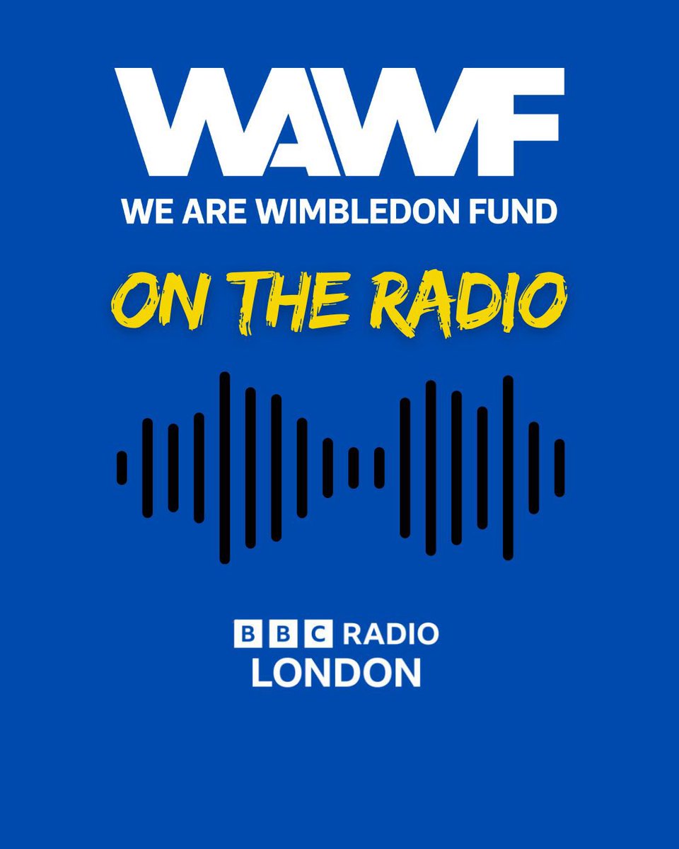 WAWF volunteer Jude Turner has been chatting to <a href="/NickGodwinsport/">Nick Godwin</a> on <a href="/bbclondon/">bbclondon</a> - talking all things League One and the work WAWF is doing to boost the playing budget.

Jude is on from 53m but tune in to hear from  Mikey T and Isaac Ogundere, too: Bbc.co.uk/programmes/m00…