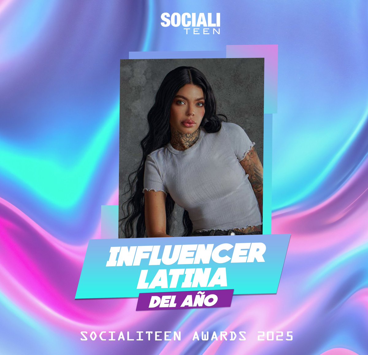 Socialiteen Awards edición 2025,  Te presentamos a la  ganadora de la categoría “Influencer Latina del año”: Melissa Gate ¡Muchas Felicidades! #socialiteen

No te pierdas la proyección de ganadores este 23 de Enero en pantalla de times square 
socialiteen.com