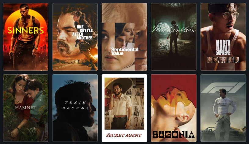 La lista con todas las películas nominadas a los #Oscars2026 en @Letterboxd: boxd.it/H5QP4