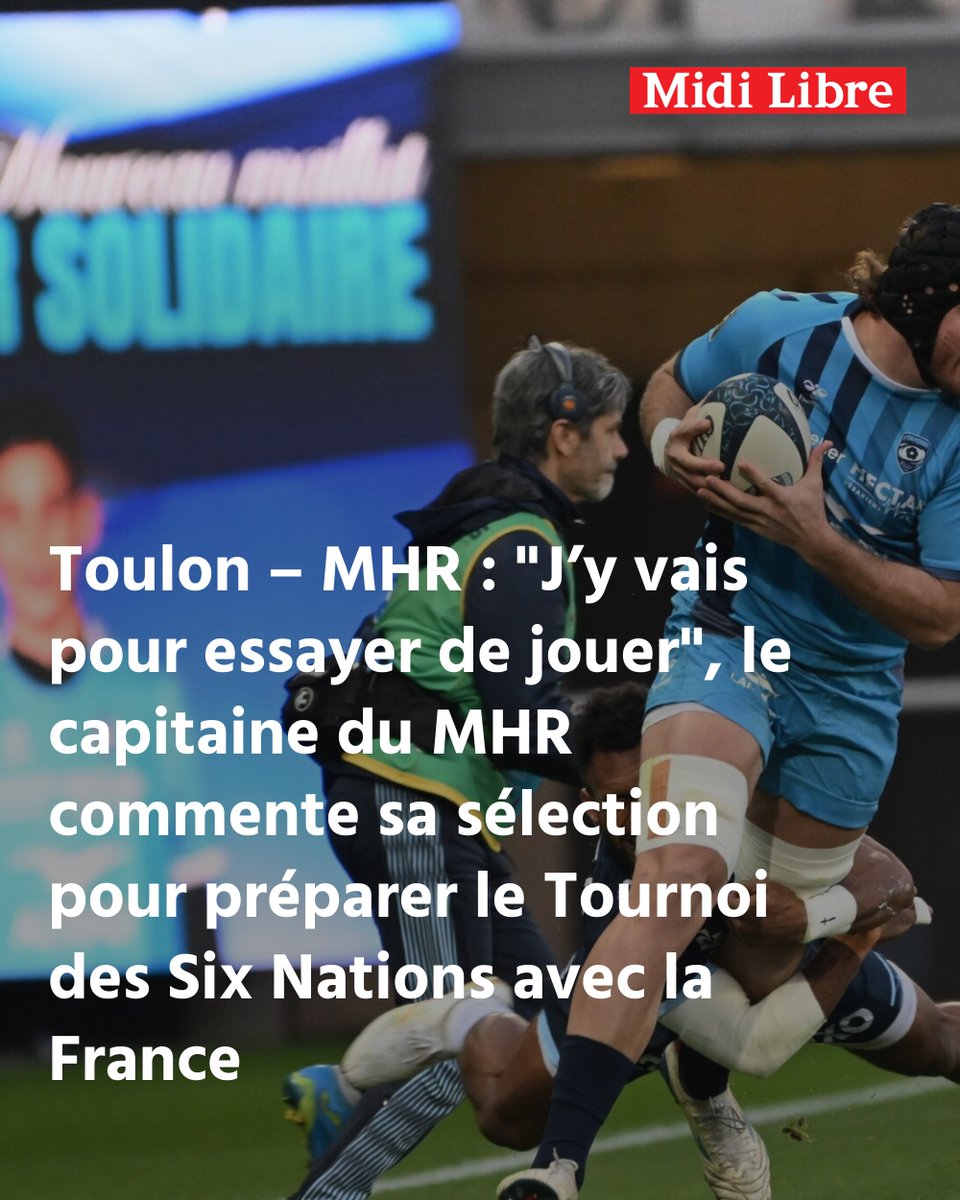 Toulon – MHR : "J’y vais pour essayer de jouer", le capitaine du MHR commente sa sélection pour préparer le Tournoi des Six Nations avec la France
➡️ l.midilibre.fr/mzif
