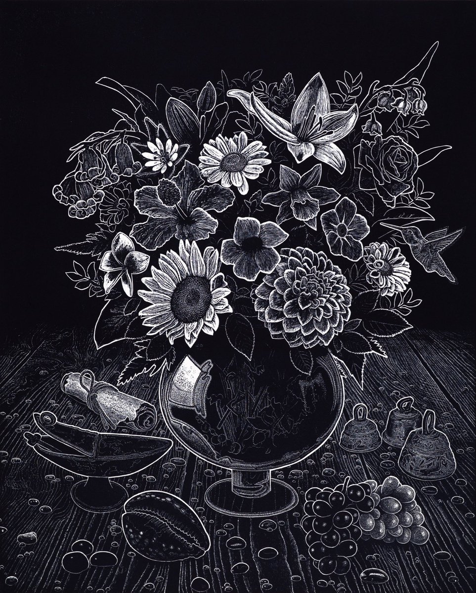 Contemplation…Linocut print, 85cm-68.5cm. 2025
#linocutprint #linocut #printmaking 

Currently showing at The Royal Glasgow Institute of the Fine Arts 130 Years, exhibition at the Lillie Art Gallery, Milngavie, on till the 20 February.