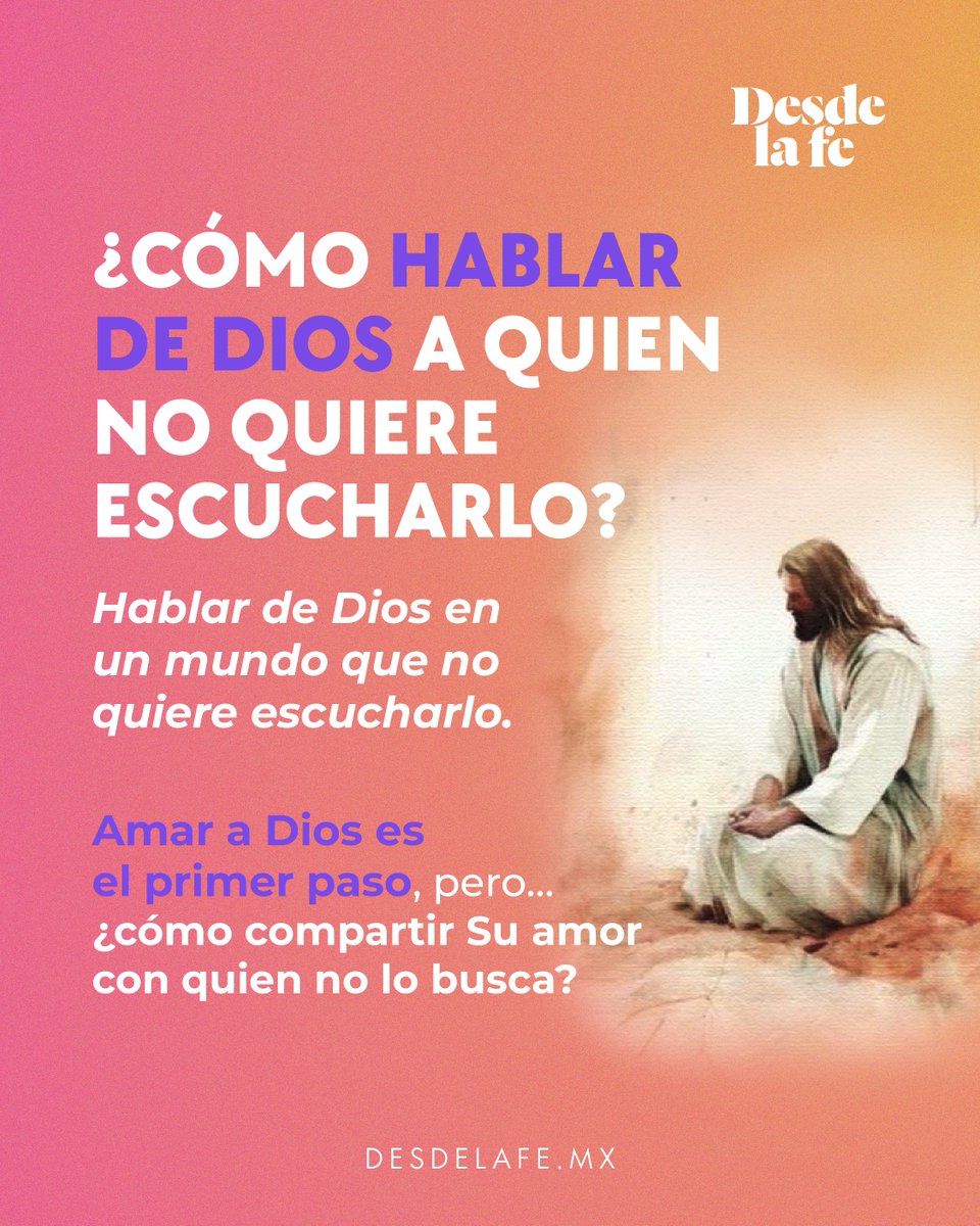 DesdeLaFeMx's tweet photo. ¿Quieres hablar de Dios? 🥹
“Lo que convence son las obras, las acciones”, tu vida puede ser el mejor testimonio.

Más del tema aquí: https://t.co/dFTUFs3Ktd

#Dios #Testimonio #Jesús https://t.co/IHNBp2AHs4