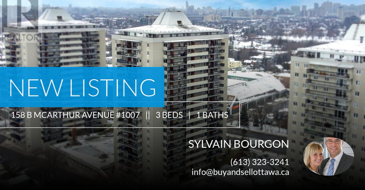 sbourgon's tweet photo. 📍 New Listing 📍 Take a look at this fantastic new property that just hit the market located at 158 B Mcarthur Avenue #1007 in Ottawa. Reach out here or at (613) 323-3241 for more information https://t.co/Ndm3iFvmmS https://t.co/wkrL0BWinf