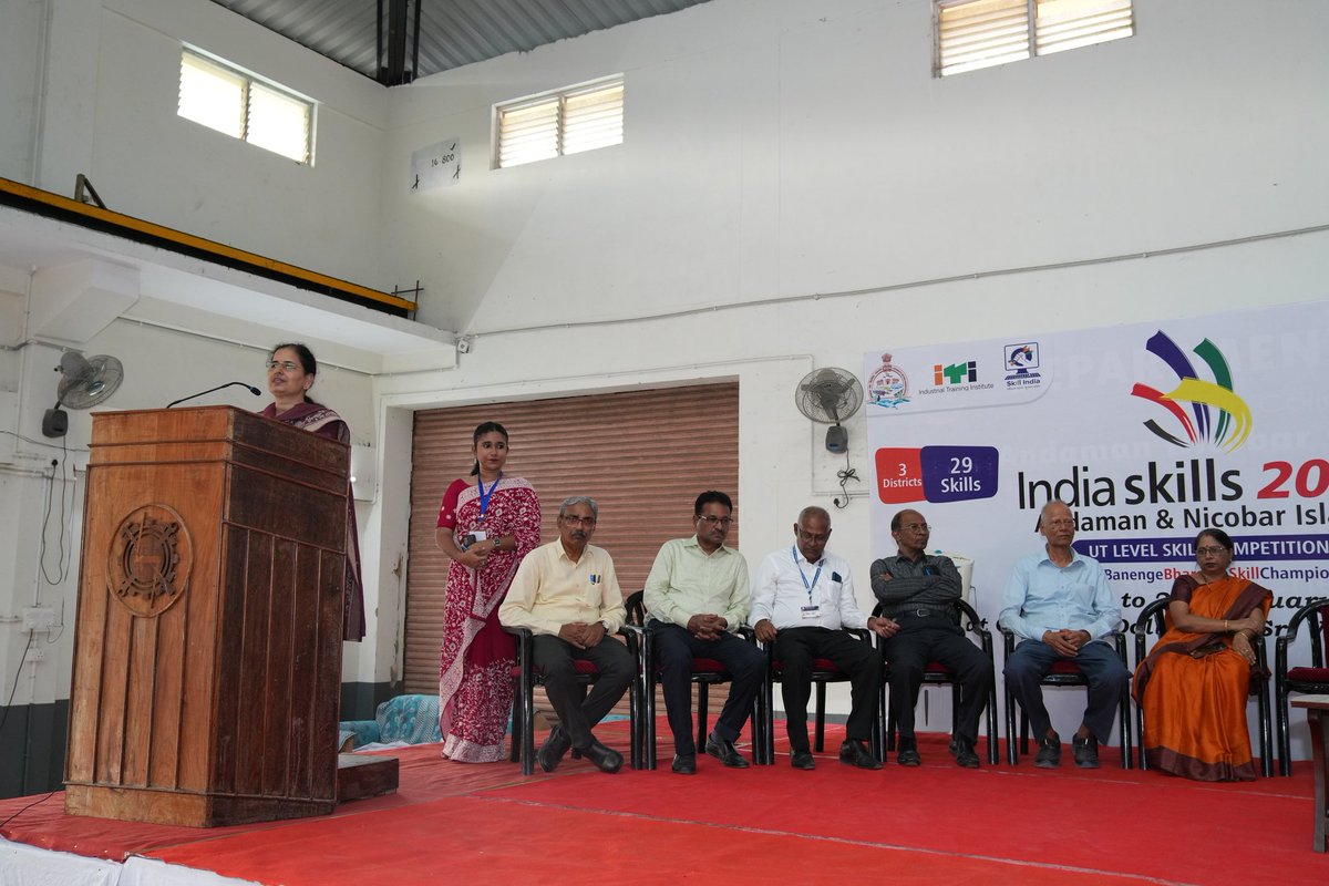 BRAITiians's tweet photo. Dr. (Prof) Sanmukh Kaur at India Skill 2025: "Startups &amp; entrepreneurship = India's growth! Wishing participants luck &amp; looking forward to collaborating with ITI! #IndiaSkill2025 @AICTE_INDIA @ANEducationDept @MediaRN_ANI @Andaman_Admin @SVPMC_ANI #CSANI #FutureLeaders https://t.co/9Mb4W9DFNV