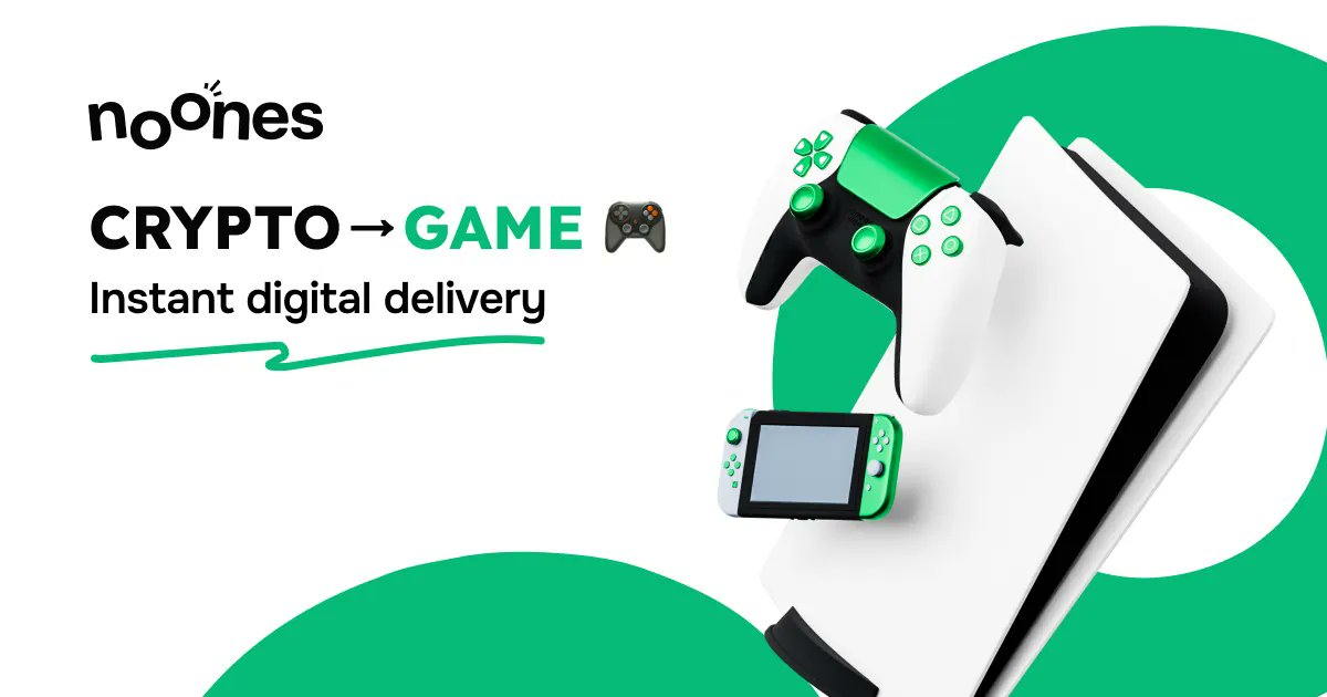 noonesapp's tweet image. From crypto… to gaming 🎮

With NoOnes Official, you can buy digital games directly on the Shop — no shipping, no waiting.

Just choose, complete the purchase, and play.

An easy way to spend your crypto.

Get started 👉 noOnes.com/shop