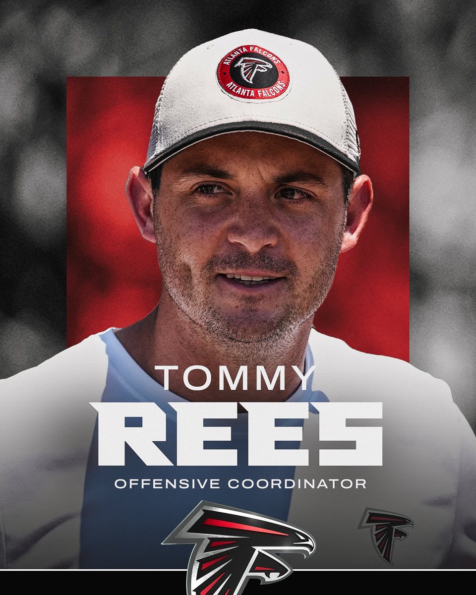 AtlantaFalcons's tweet image. We have named Tommy Rees as Offensive Coordinator!