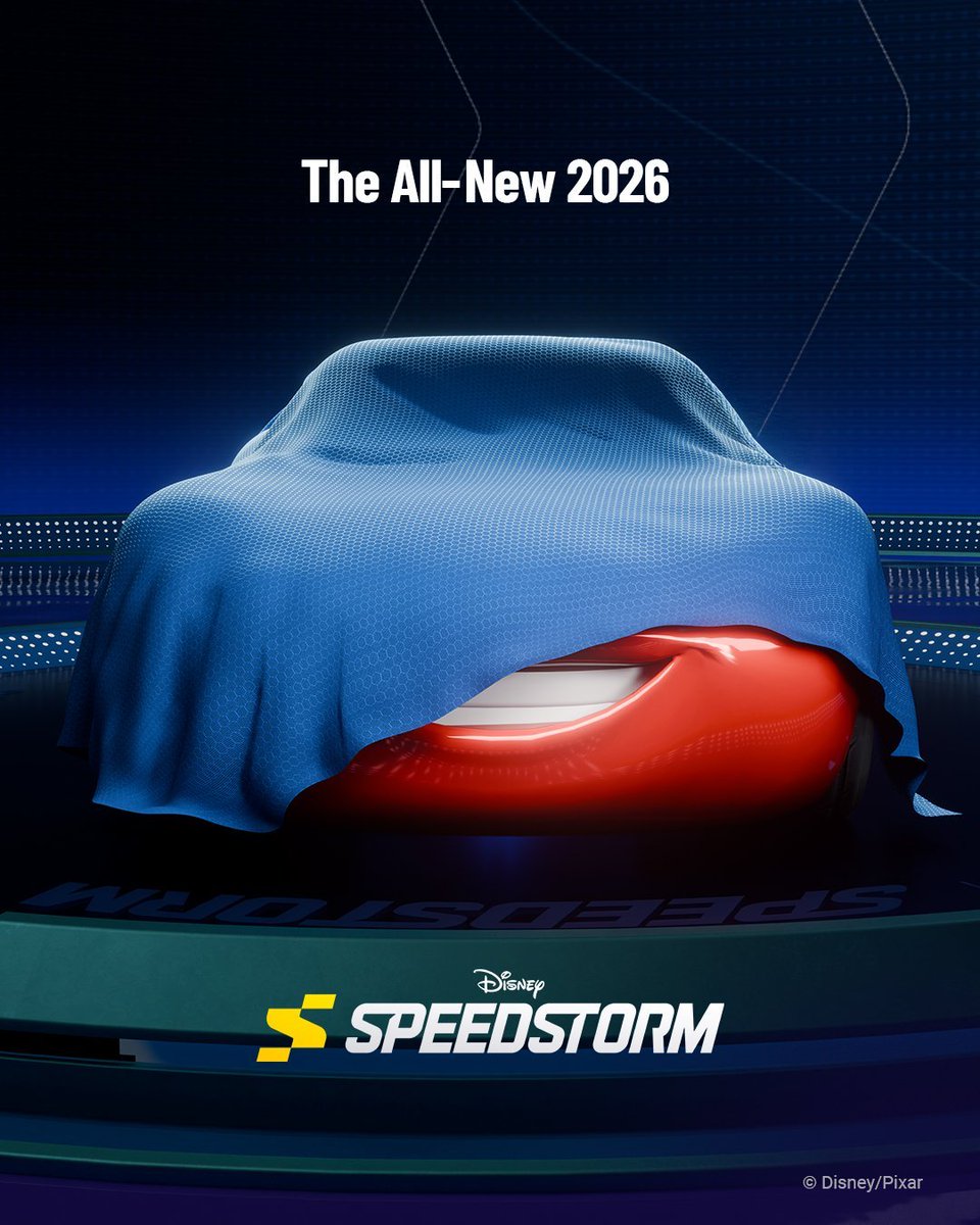 PixarCarsFacts1's tweet photo. Daily Pixar Cars Fact #986: The new Disney Speedstorm Lightning McQueen poster is based off the 2006 Cars poster. It also removes the error of Lightning McQueen having side mirrors https://t.co/T4RAI4A8xT
