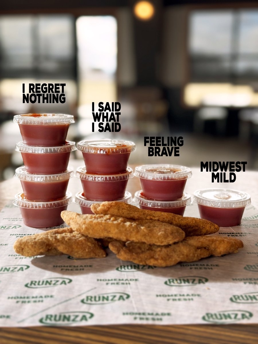 Runza's tweet image. how hot are you feeling today? #hotsauceday