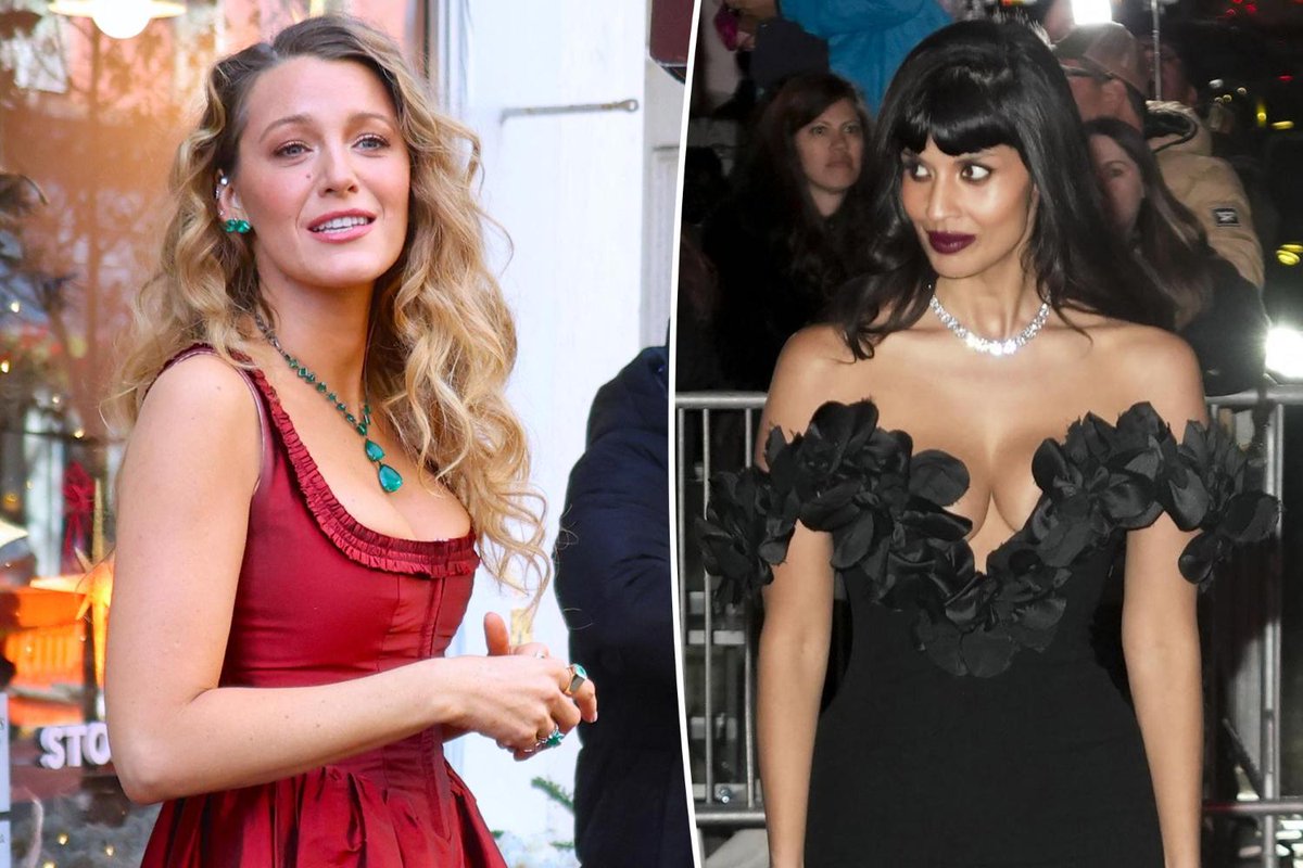PageSix's tweet image. Blake Lively branded a ‘suicide bomber’ and ‘villain’ by Jameela Jamil in Justin Baldoni battle pagesix.com/2026/01/22/cel…