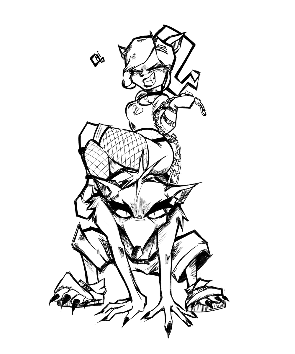 chichotasU's tweet photo. Evil crash y Evil coco a puro lineart sisi #crashbandicoot #crashtwinanity #fanart #cocobandicoot #evilcrash #evilcoco https://t.co/gxhWytnD6p