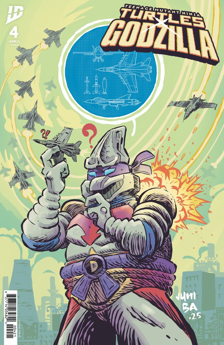 IDWPublishing's tweet image. . #Bebop &amp;amp; #Rocksteady have been granted the powers of #Gigan and #Destoroyah!

What can four little #turtles do against foes of like this? Zip.

Thus, the Turtles will have no choice but to get big!

Preorder #TeenageMutantNinjaTurtles x #Godzilla #4 at LCS!

#TMNTxGodzilla