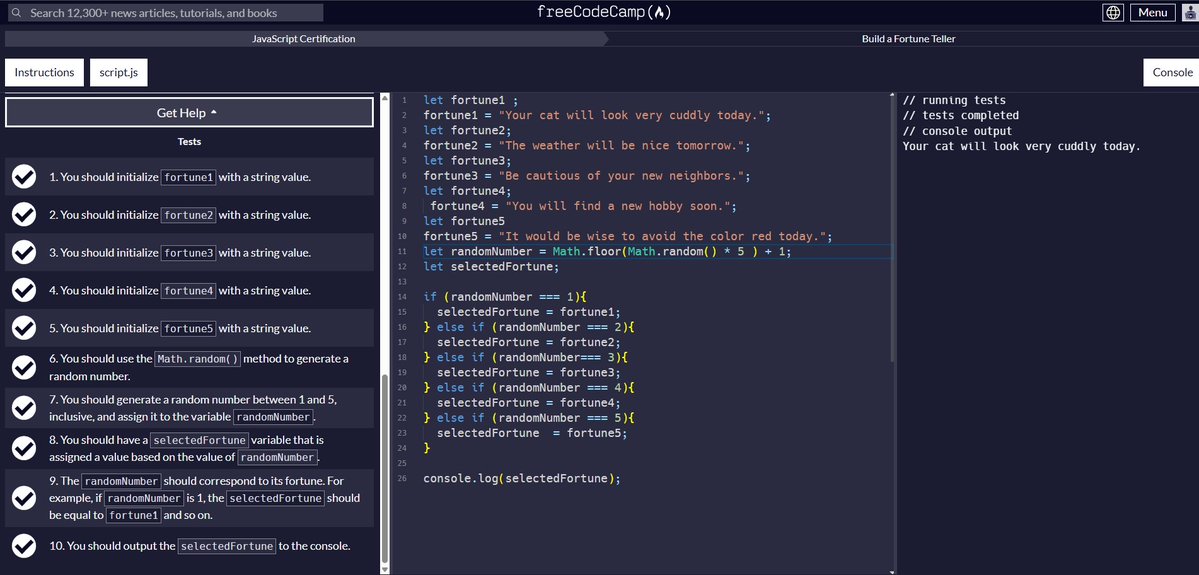 deskode_dev's tweet image. Day 6/30 of my JS journey Finished Booleans &amp;amp; Numbers and debugged my Fortune Teller project using Math.random &amp;amp; Math.floor. Learned if, else if, else, switch, AND/OR/?? operators, Math methods &amp;amp; null vs undefined. Exhausted &amp;amp; blank, but I believe that's where growth begins.
