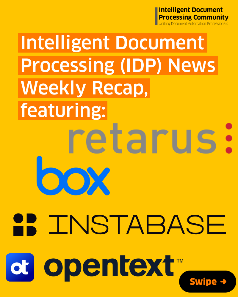 Intelligent Document Processing Community tweet media