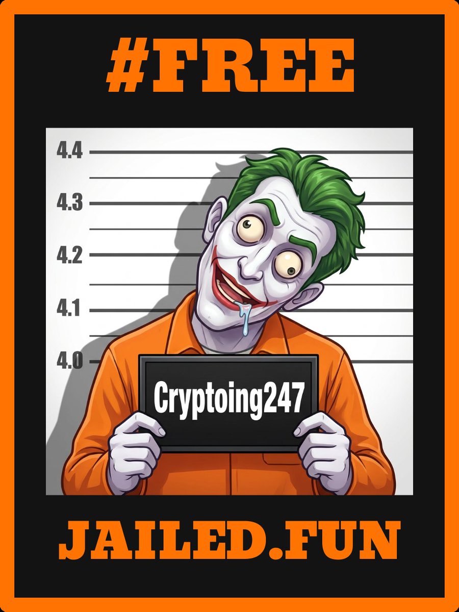 Cryptoing247's tweet image. i got life sentence 😭💀

moving into @Jaileddotfun soon

[ drop your mugshot here👇]