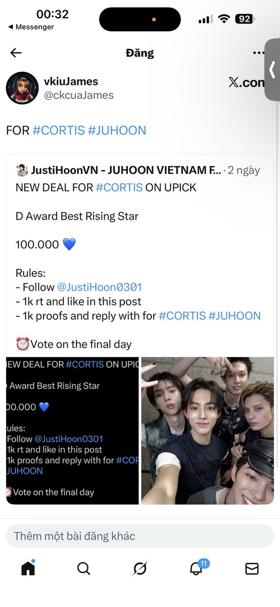ckcuaJames's tweet photo. @JustiHoon0301 FOR #CORTIS #JUHOON https://t.co/Ap4I3WElT9