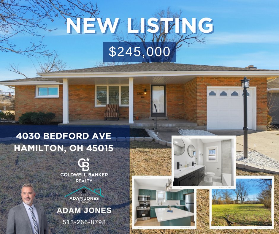 AJohioRealtor's tweet image. Welcome to 4030 Bedford Ave! 🏡 Move-in ready Hamilton gem w/ new roof ('25). Massive finished basement (wet bar + full bath!) &amp;amp; private fenced yard. $245,000

OPEN HOUSES: Thu 5:30-7:30 Fri 5:30-7:30 Sat 12-2

#HamiltonOH #RealEstate #OpenHouse #AdamJonesGroup
