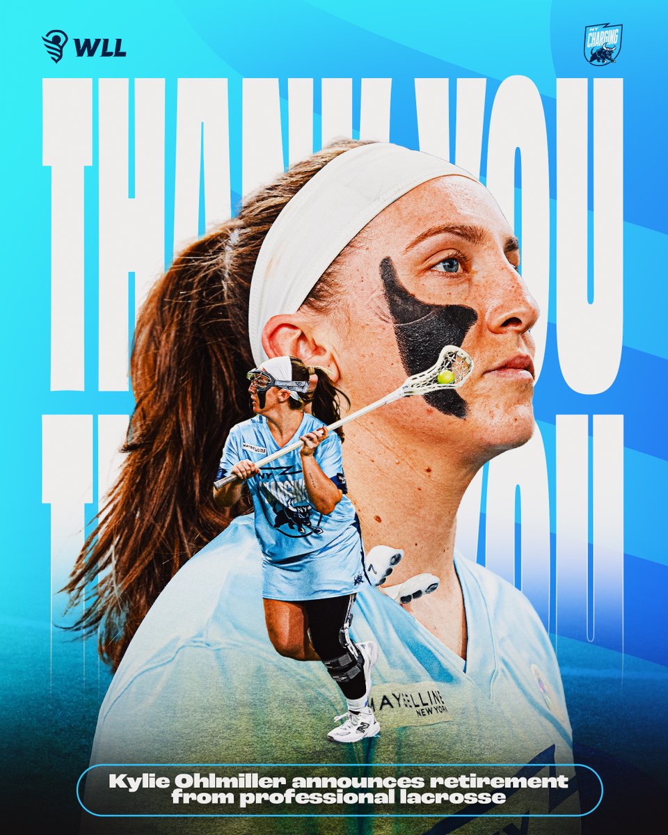 What a career 💙 <a href="/kylieohlmiller/">Kylie Ohlmiller</a>

Kylie Ohlmiller has officially announced her retirement from professional lacrosse. Thank you for changing the game and inspiring the next generation! <a href="/wllcharging/">New York Charging</a>