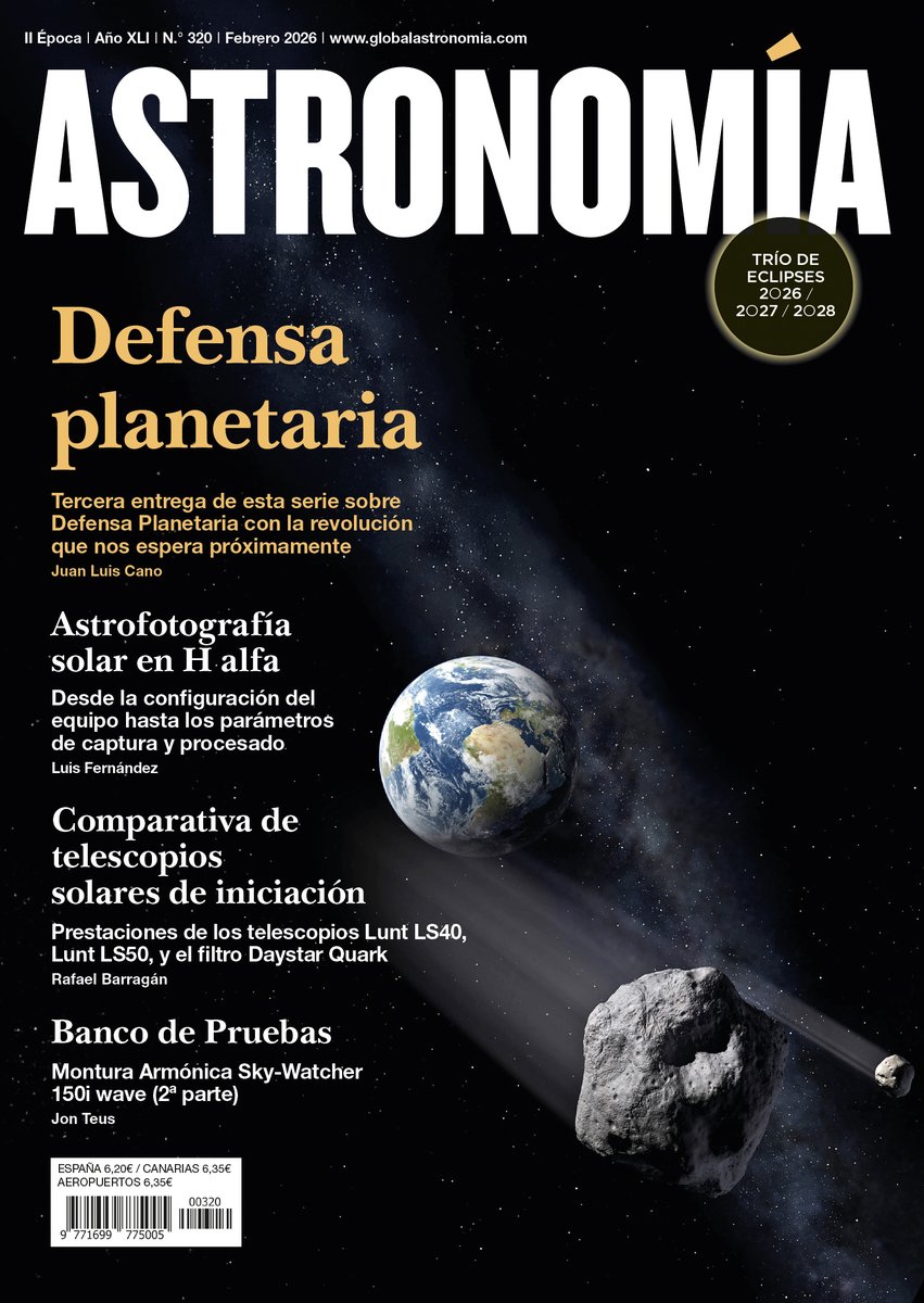 Y ya a vuestra disposición, <a href="/astronomiamag/">Astronomía Magazine</a> de febrero.