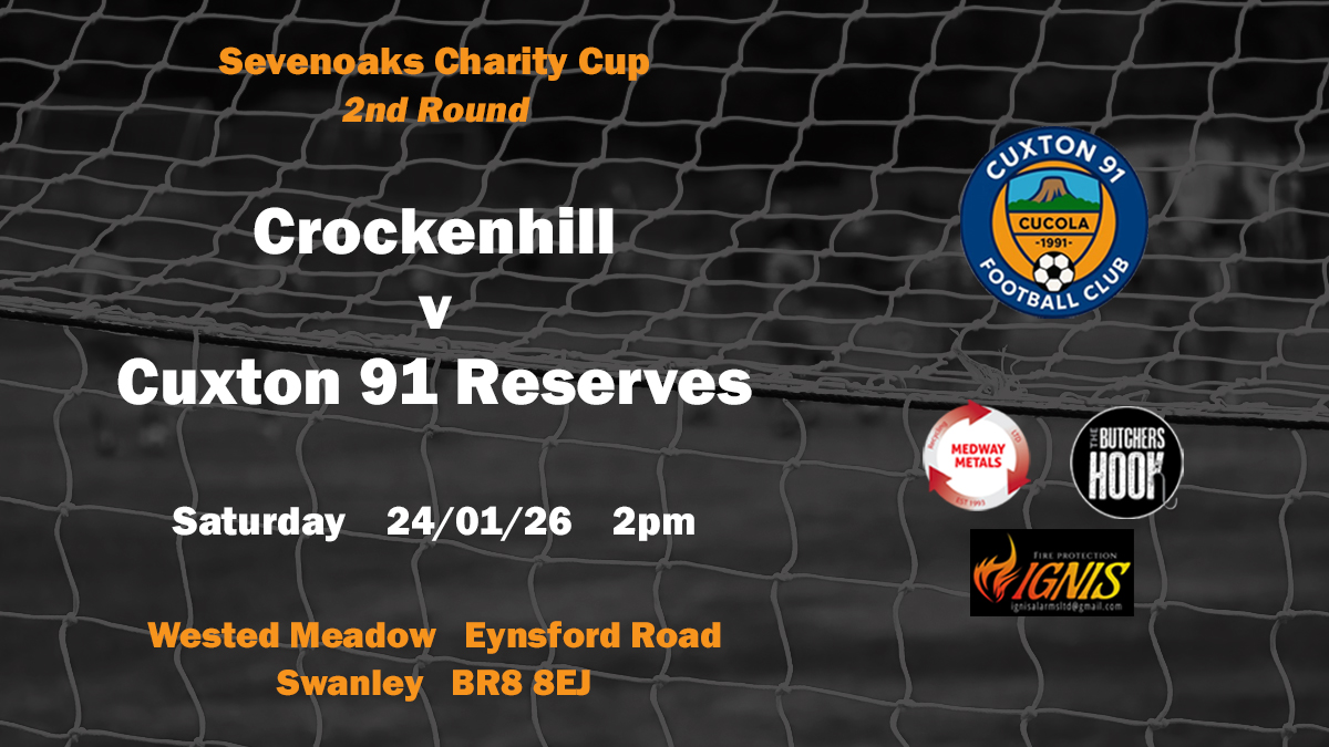 91Cuxton's tweet photo. This weekend we play Crockenhill in the Sevenoaks Charity Cup. https://t.co/H1lw2HlGP9