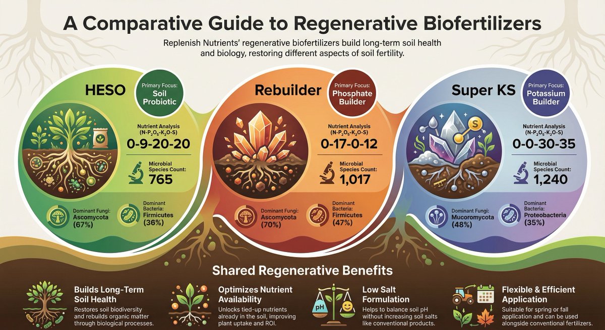 Rep_Nutrients's tweet photo. While it may feel like we're in the middle of winter, the spring fertilizer season will soon be upon us and it's a great time to lock-in your order for Replenish's leading regenerative fertilizer line-up! 

Reach out to us today to learn more about our products or place your order!

👉 sales@replenishnutrients.com
