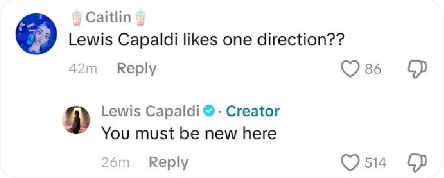 When you enter a one direction biggest fan contest and lewis capaldi is your competition