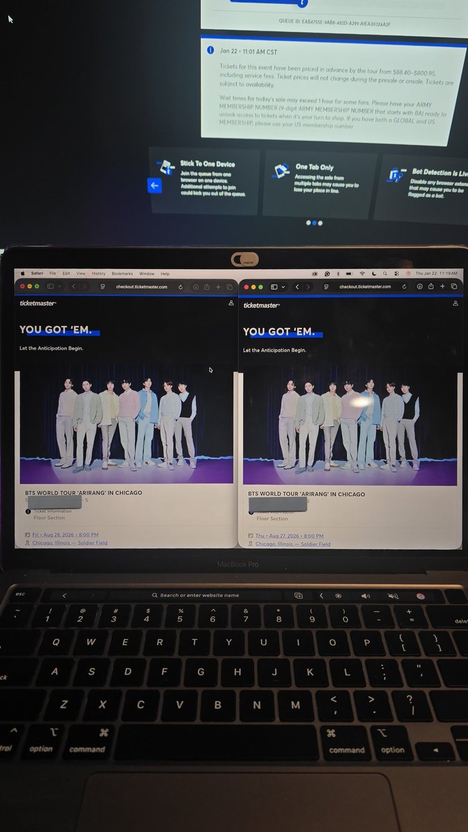 googiehobi's tweet photo. I got vip for both bts chicago dates 😭😭😭 this is reparations for MOTS tour 😭😭 https://t.co/ibPgiR3v2V