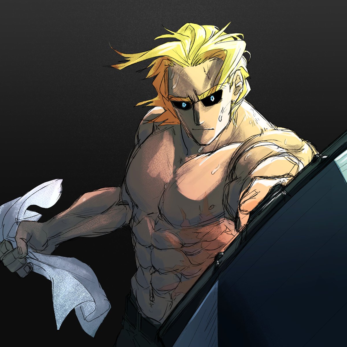 ham_ssu149's tweet image. 트루폼 대검 조합 좋아서 되새김질중..
웃통까고 훈련해..