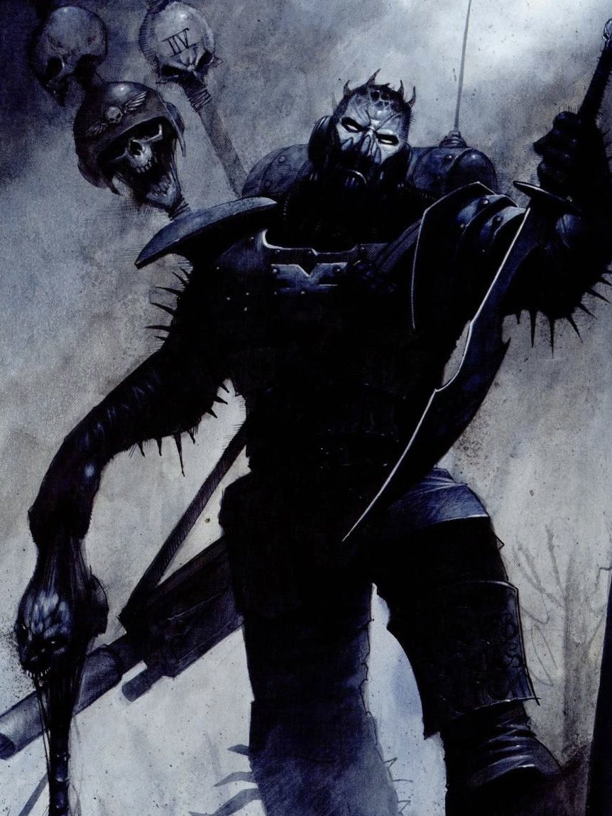 HeavyMetalInk's tweet image. Warhammer 40K art by Wayne England 🔥🗡️