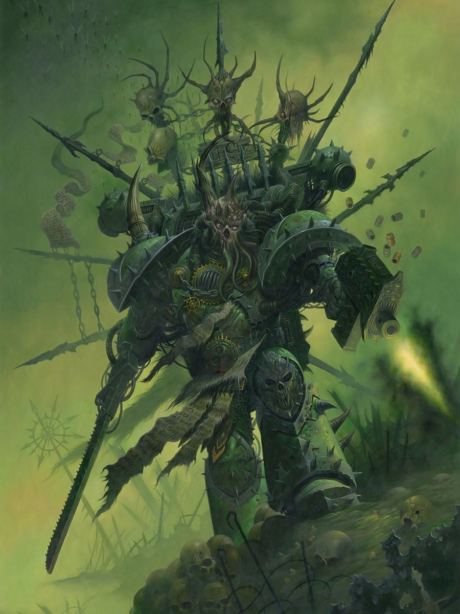 HeavyMetalInk's tweet image. Warhammer 40K art by Wayne England 🔥🗡️