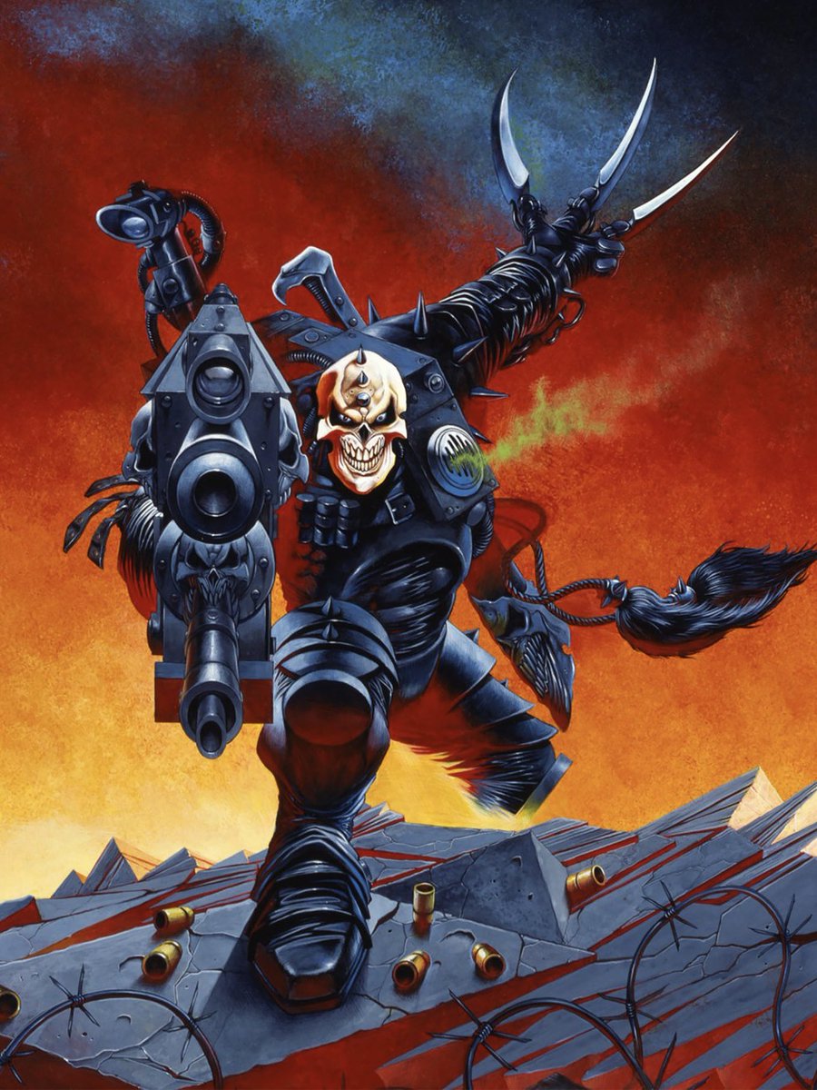 HeavyMetalInk's tweet image. Warhammer 40K art by Wayne England 🔥🗡️