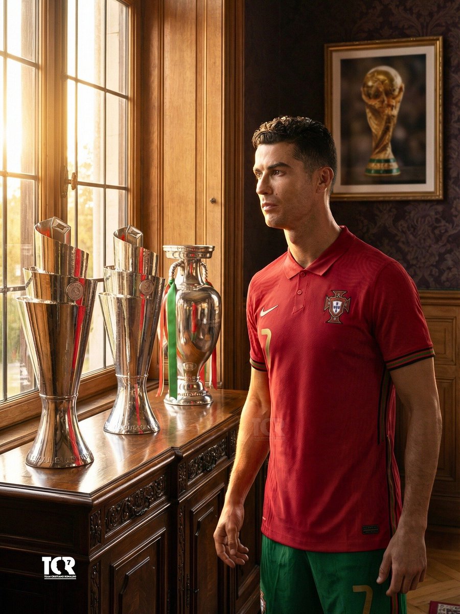 Portugal have only won THREE trophies in their HISTORY.

All were in Cristiano Ronaldo's era. 🇵🇹🐐