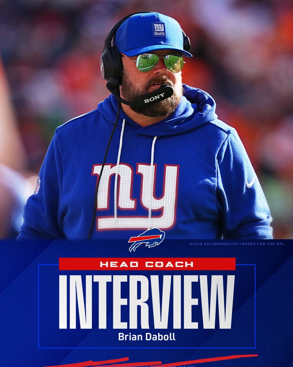 BuffaloBills's tweet image. We have completed an interview with Brian Daboll for our head coaching position.

📰: bufbills.co/CoachingTracker