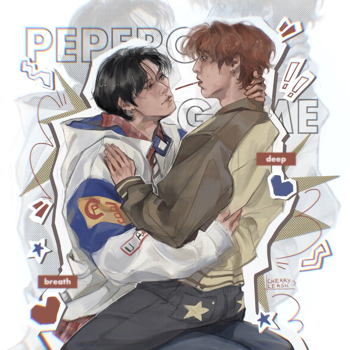 cherryleash's tweet photo. we need this 
#minsung #Straykidsfanart #straykids https://t.co/x54aai7clY