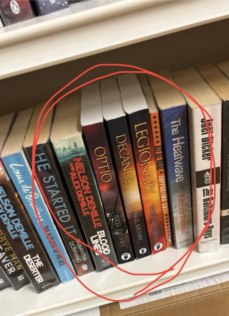 NeilDenbyAuthor's tweet photo. Local library - nice to know the other novels in the series are out with readers. Numbers 6 and 7 coming soon! https://t.co/JQceKTXw1L