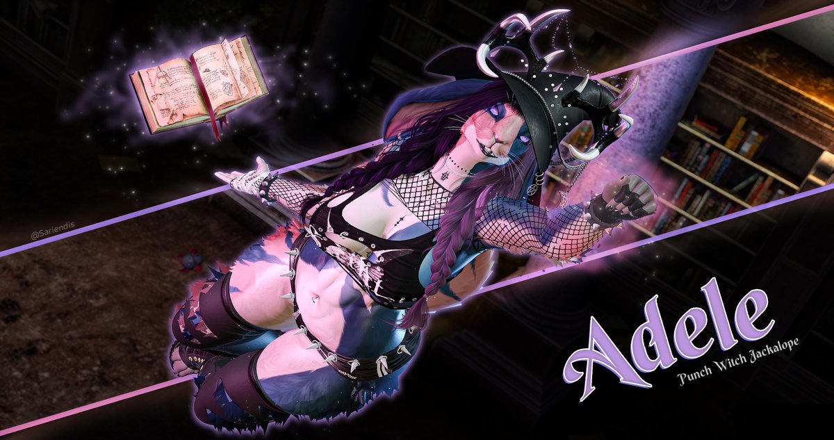 sariendis's tweet photo. Meant to take/post this one a lot earlier!
But... Meet Adele!🐰🦌
Newest addition to my lil roster!
📸: Your local nerd
Mod by @RanmaruSouthpaw !
(1/2)
#SecondLife #secondlifefurry #slfurry #furry #virtualphography #jackalope #bunny #witch #magic https://t.co/807ouqGMsY