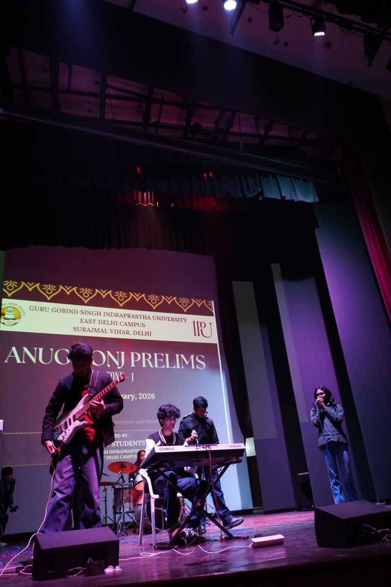 USAR_GGSIPU's tweet photo. An exciting 3-day run of #Anugoonj Prelims at GGSIPU EDC 🎭🔥
Incredible performances, passionate teams, and true festive spirit on display!
Kudos to all participants—onward to the main event! 🚀
#GGSIPU #EDC #Anugoonj2026 #CampusCulture https://t.co/9e2rAlws1n