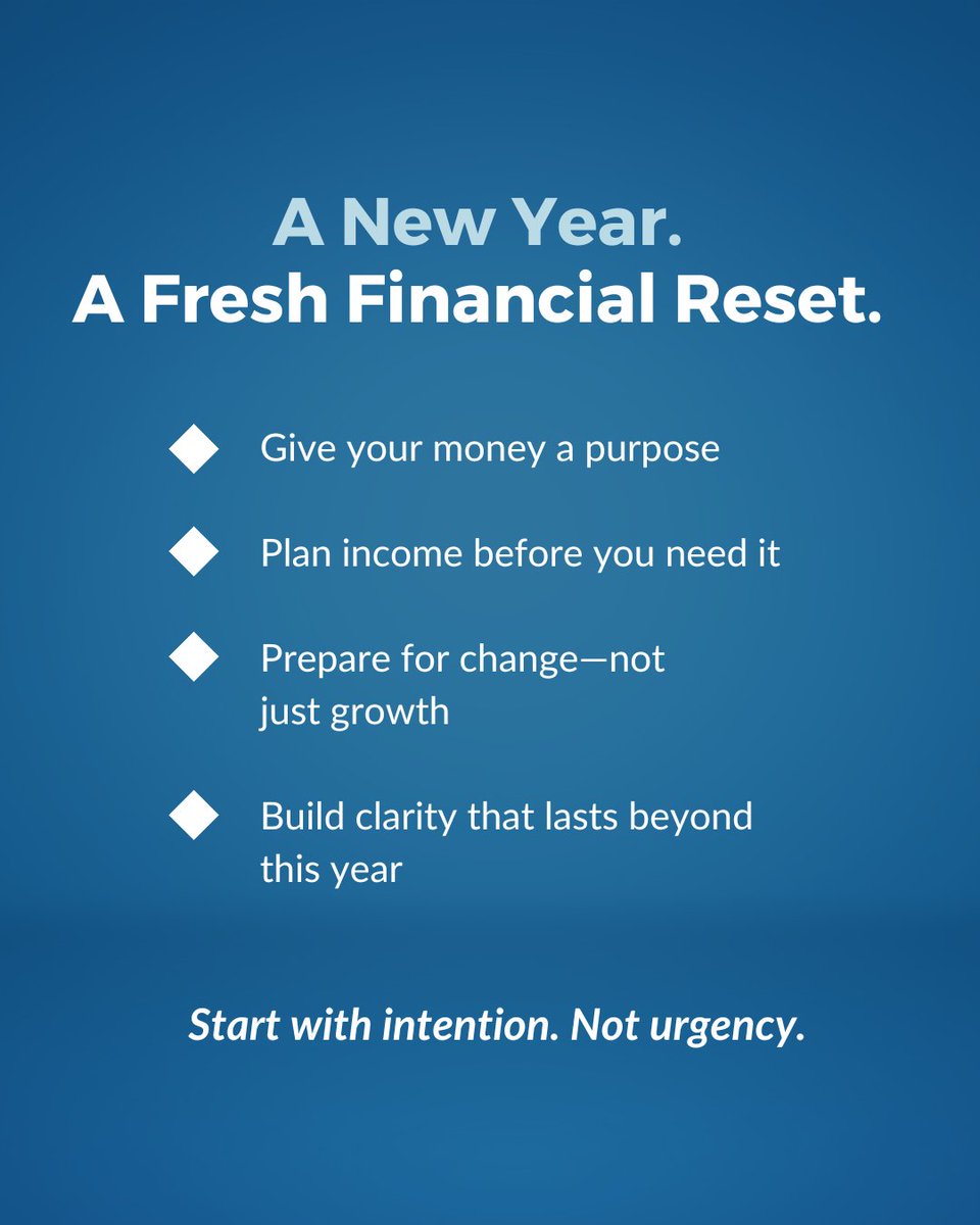 A new year is a chance to reset how your money works for you. Thoughtful planning isn’t about headlines—it’s about building steady income and flexibility that lasts.

#FinancialClarity #ThoughtfulPlanning