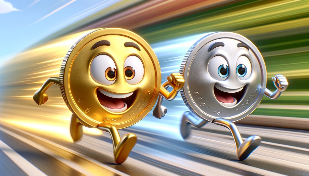 GoldSilverHQ's tweet image. $5000 gold or $100 silver first?