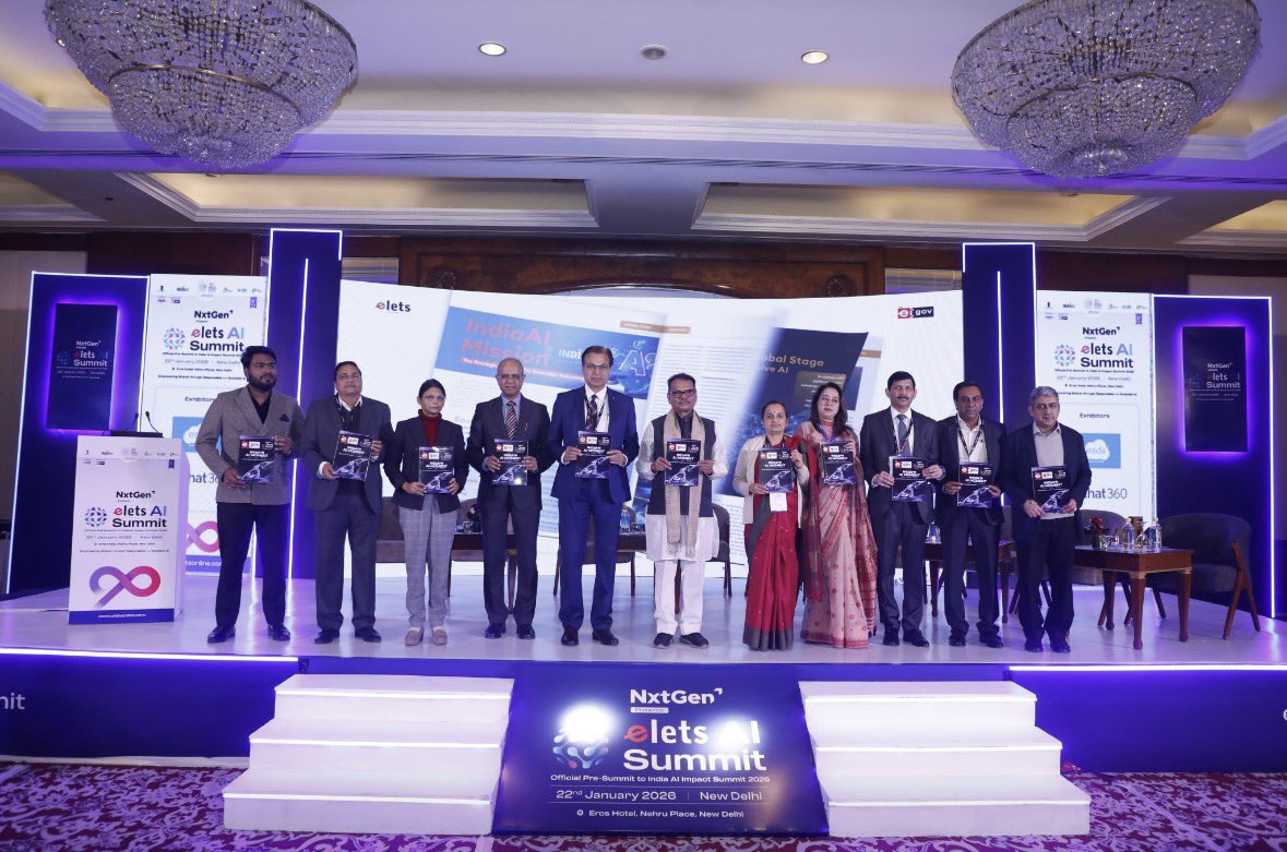 PadmaDc's tweet photo. #EletsAISummit2026 the #PreSummit capturing how policy vision, digital public infrastructure, and enterprise innovation are shaping India’s AI future.
#EletsAISummit2026 #AISummit #AISummtDelhi #AIinIndia #PreSummit | IndiaAI | Ministry of Electronics and Information Technology https://t.co/htEfyRA21d
