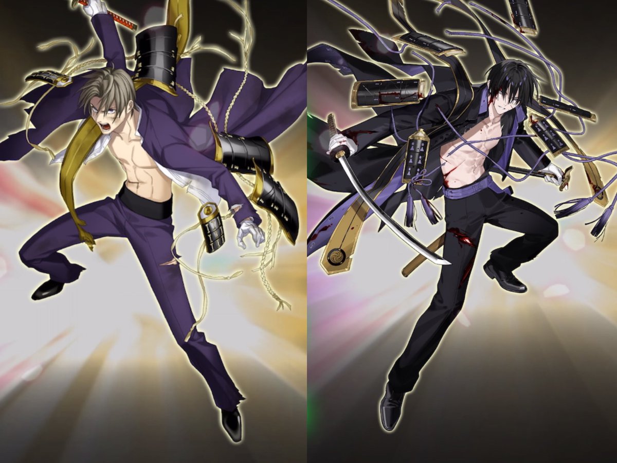 せっかくなので拵おそろっちの初同士で比較しましたが、左右対称良過ぎますね！！
動の長谷部と静の安宅切、阿形吽形みたい