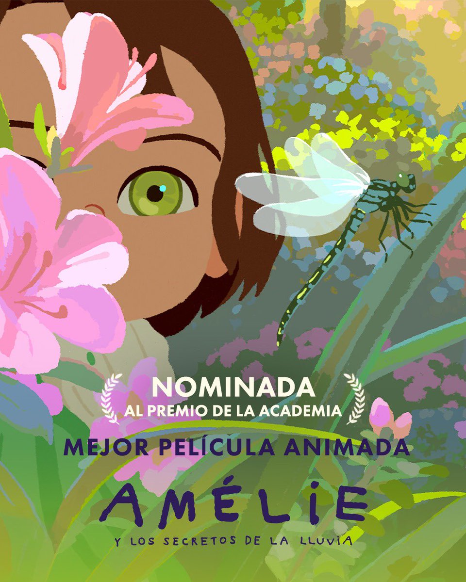 Amélie y los secretos de la lluvia 🌧️
Nominada al Oscar a Mejor Película Animada. #Oscars2026 
*19 de febrero, solo en cines.