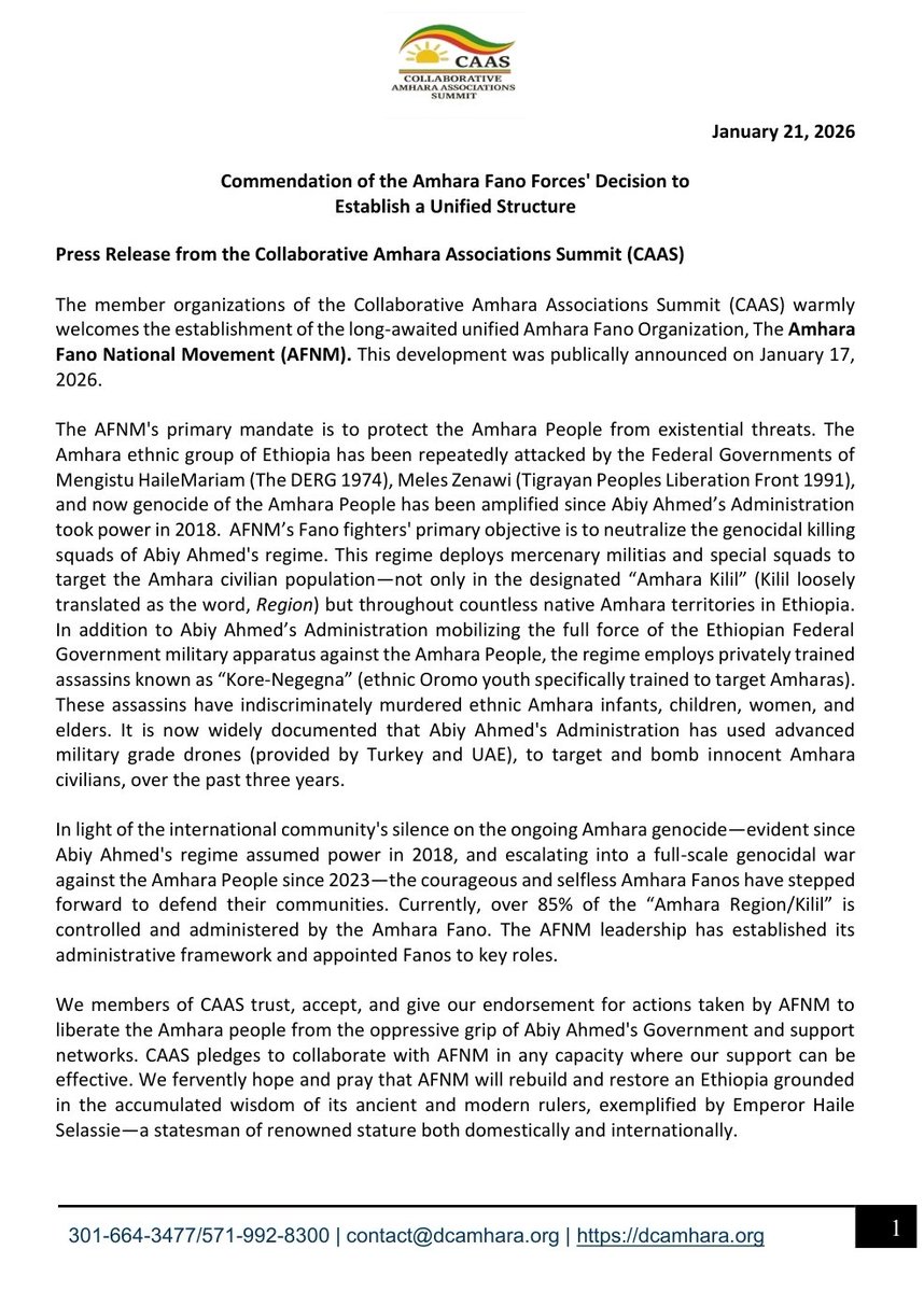Amhara Association of Los Angeles tweet media